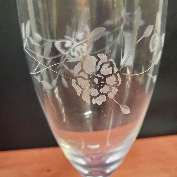 4 Lenox Butterfly Meadow Etched Crystal Glasses Great Condition! - Picture 10 of 13